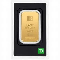 1 ounce td gold bar .9999 1 ounce td gold bar .9999